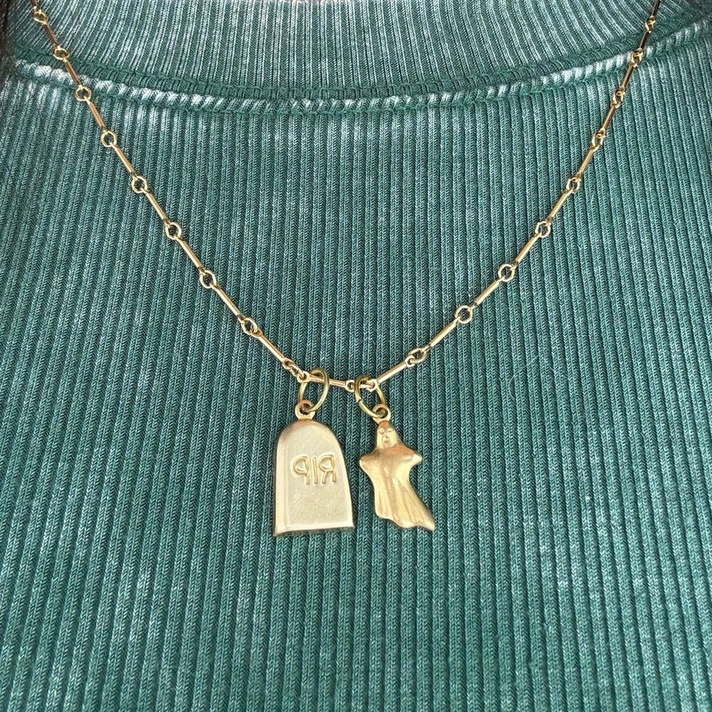Vintage ghost charm pendant